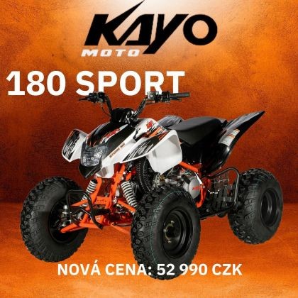 KAYOmoto🏆 Precizně zpracovaný a mimořádně designově povedený sportovní juniorský model Kayo 180 Sport. Pokud hledáte kvalitní, výkonnou, dobře ovladatelnou a stabilní juniorskou čtyřkolku navrženou tak, aby vašemu závodníkovi vydržela mnoho let, Kayo 180 Sport je rozhodně volbou pro vás. #atv #ctyrkolka #quad #kayo